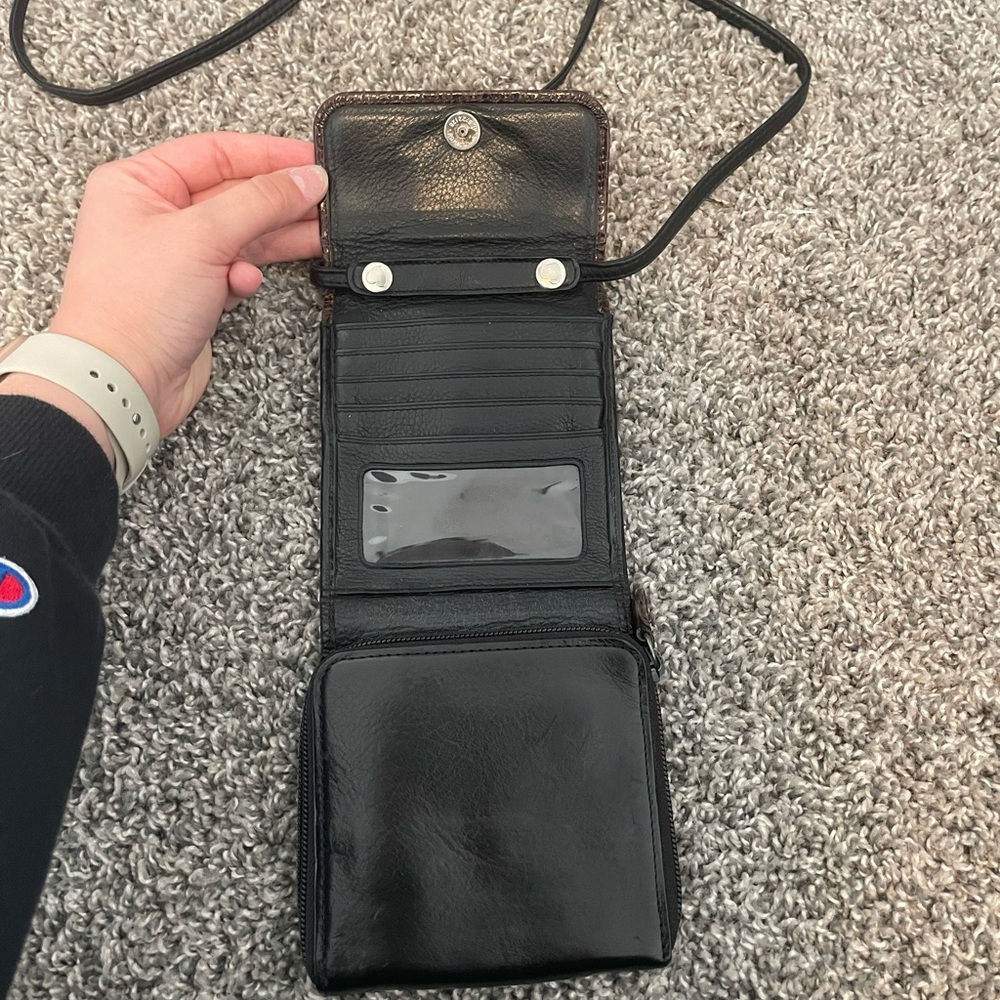 Vintage Brighton Leather Crossbody Wallet - Picture 2 of 6